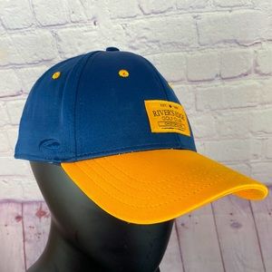 River's Edge Men's Navy Blue/Yellow Adjustable Cap